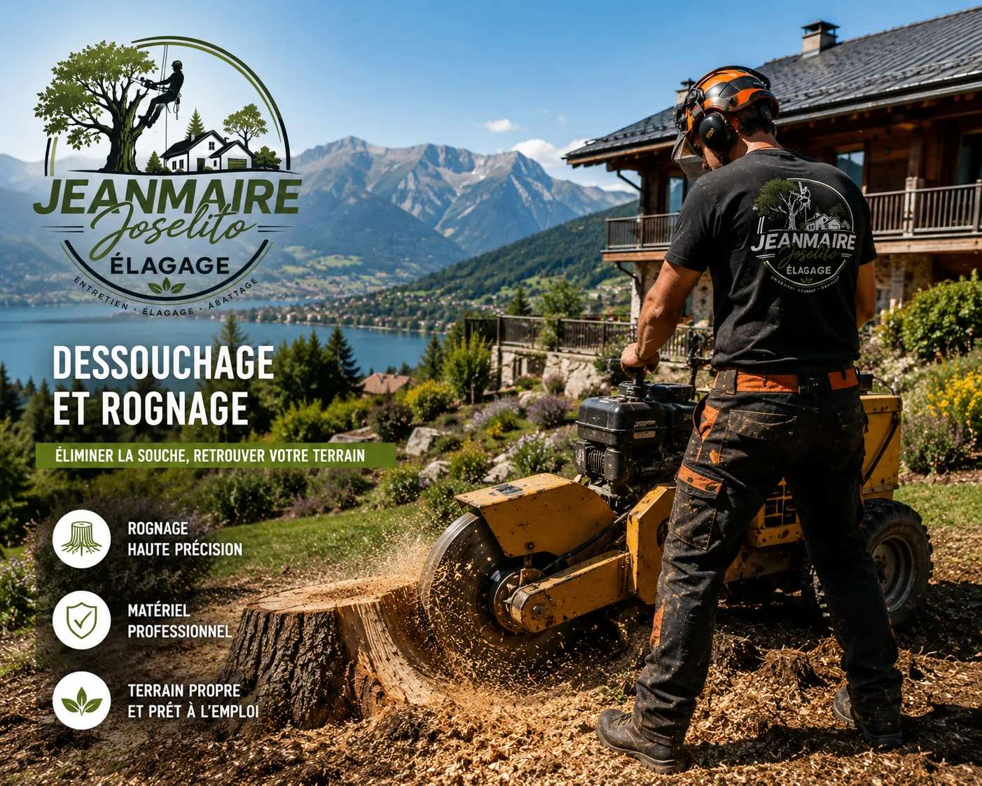 Dessouchage et rognage de souche en Haute-Savoie
