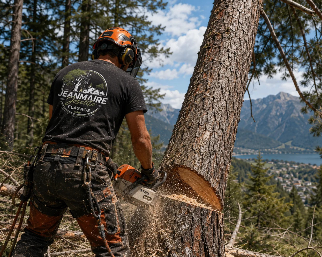 Abattage sécurisé d'arbres en Haute-Savoie