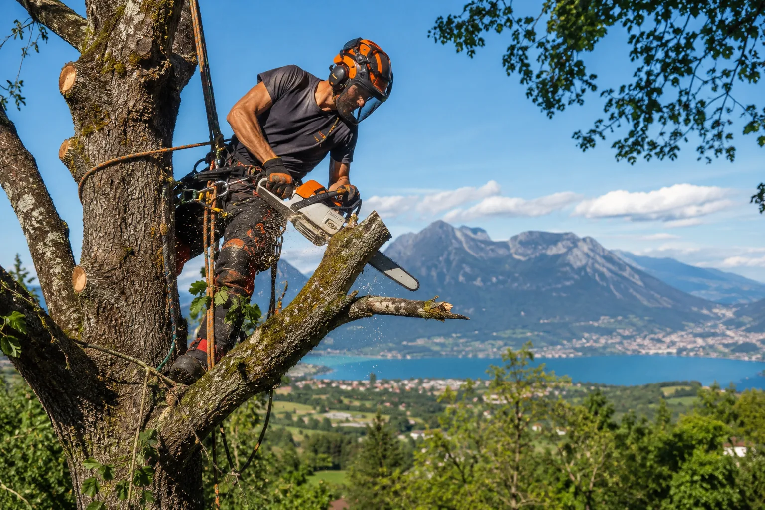 Élagage professionnel d'arbres en Haute-Savoie